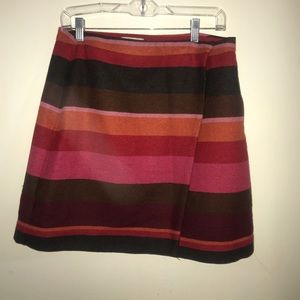 LOFT striped miniskirt